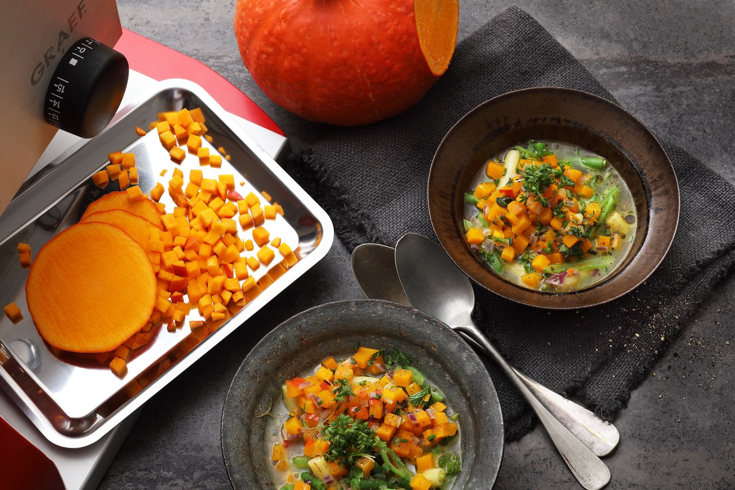 Herbstsuppen: Schnell & einfach mit dem Allesschneider