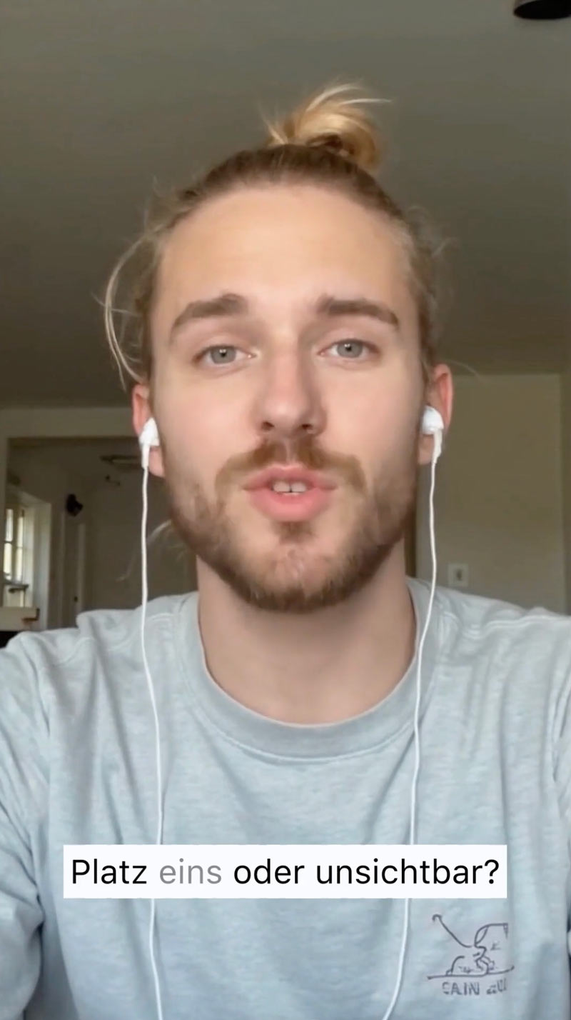 Platz 1 oder unsichtbar